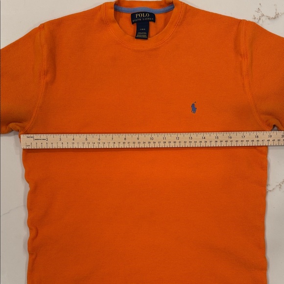 Polo by Ralph Lauren Men's Vibrant Orange Tee Large - Picture 3 of 4